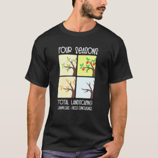 Garten Landschaftsbau Landschaftsgärtner Rasenmähe T-Shirt