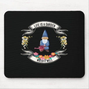 Garten - Leben ist ein Garten Wasser Es gut Mousepad