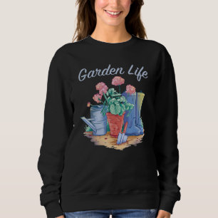 Garten Leben Sonniger Garten Frühling Im Freien Fr Sweatshirt