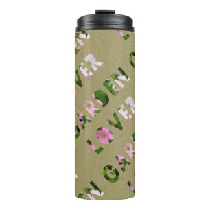 Garten-Liebhaber-Blumen-Entwurf Thermosbecher