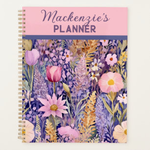 Gärten lila, rosa und gelb Wildblume Planer