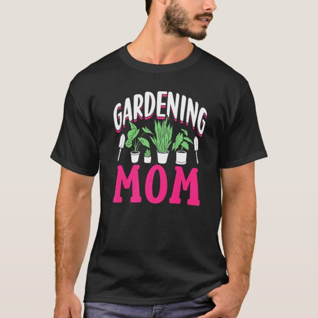 Garten-Mama Gärtnerin Gartenmutter Mama Mami Mutti T-Shirt (Vorderseite)