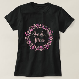 Garten-Mama Rosa Blumenkranz T-Shirt