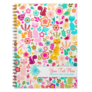 Garten-Miezekatze Notizblock