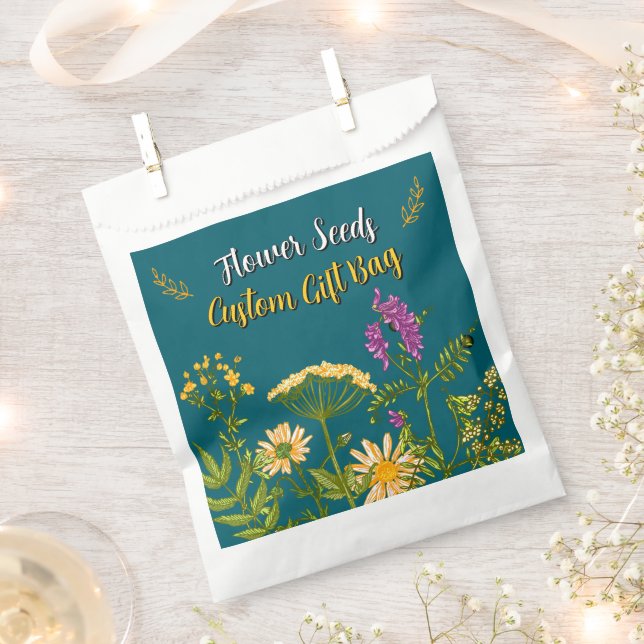 Garten-Mischung Geschenktüte Blumensamen Gefallen  Geschenktütchen (Ausgeschnitten)