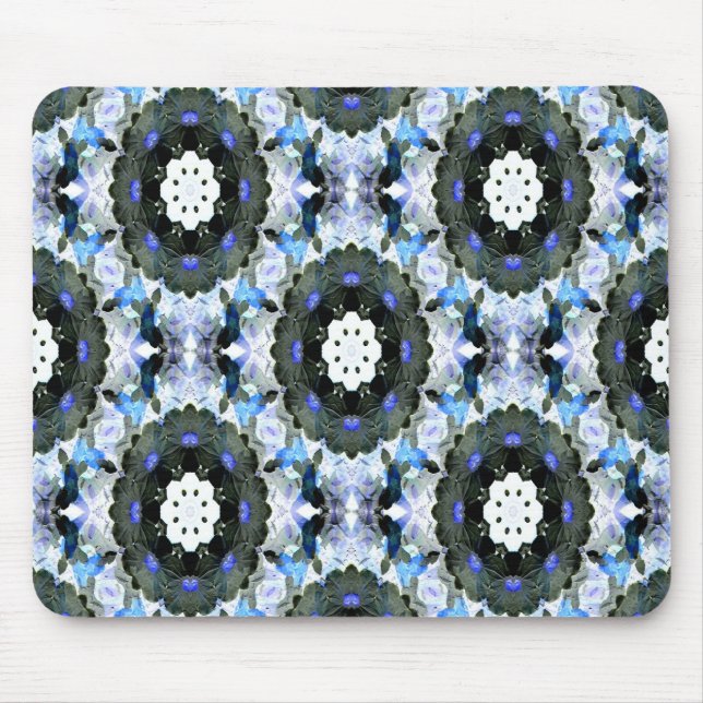 Garten mit blauen Spitzen.... Mousepad (Vorne)