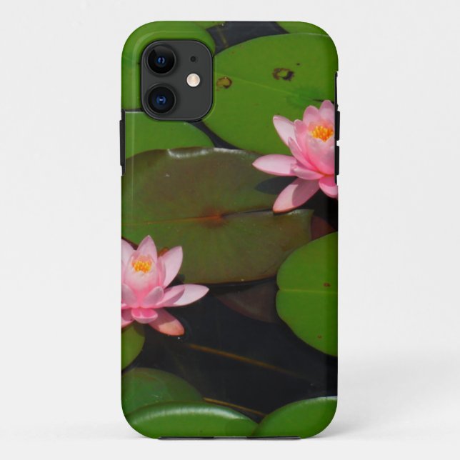 Garten mit Blütenblumen, Rosa Lotus, Case-Mate iPhone Hülle (Rückseite)