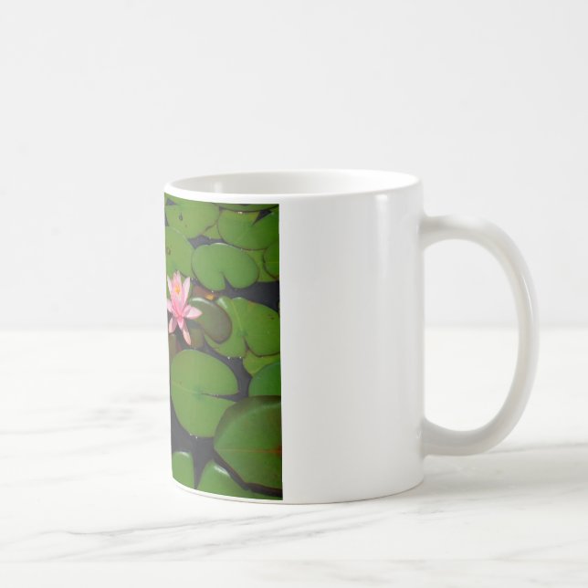Garten mit Blütenblumen, Rosa Lotus, Tasse (Rechts)