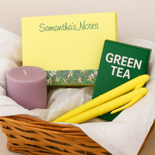 Garten mit gelben Frühlingsblumen Post-it Klebezettel