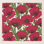 Garten mit rotem Mohn 2 Schal<br><div class="desc">Vektormuster aus handgezeichnet Mohn.</div>