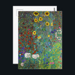Garten mit Sonnenblumen | Gustav Klimt | Postkarte<br><div class="desc">Der Bauerngarten mit Sonnenblumen ist ein Gemälde von Gustav Klimt aus dem Jahr 1907.</div>