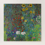 Garten mit Sonnenblumen | Gustav Klimt | Puzzle<br><div class="desc">Der Bauerngarten mit Sonnenblumen ist ein Gemälde von Gustav Klimt aus dem Jahr 1907.</div>