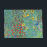 Garten mit Sonnenblumen von Gustav Klimt Fußmatte<br><div class="desc">Bitte besuchen Sie mein Geschäft für mehr interessantes Design und mehr Farbwahl.
=> zazzle.com/colorfulworld*</div>