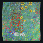 Garten mit Sonnenblumen von Gustav Klimt Halstuch<br><div class="desc">Besuchen Sie bitte meinen Laden für interessanteres Design und mehr Farbwahl => zazzle.com/colorfulworld*</div>