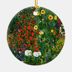 Garten mit Sonnenblumen von Gustav Klimt Keramik Ornament