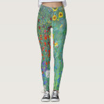 Garten mit Sonnenblumen von Gustav Klimt Leggings<br><div class="desc">Bitte besuchen Sie mein Geschäft für mehr interessantes Design und mehr Farbwahl.
=> zazzle.com/colorfulworld*</div>