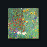 Garten mit Sonnenblumen von Gustav Klimt Leinwanddruck<br><div class="desc">Garten mit Sonnenblumen von Gustav Klimt</div>