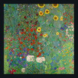 Garten mit Sonnenblumen von Gustav Klimt Poster<br><div class="desc">Garten mit Sonnenblumen von Gustav Klimt</div>