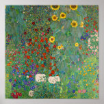 Garten mit Sonnenblumen von Gustav Klimt Poster<br><div class="desc">Garten mit Sonnenblumen von Gustav Klimt</div>