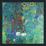 Garten mit Sonnenblumen von Gustav Klimt Poster<br><div class="desc">Bauerngarten mit Sonnenblumengemälden von Gustav Klimt</div>