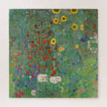 Garten mit Sonnenblumen von Gustav Klimt Puzzle<br><div class="desc">Garten mit Sonnenblumen von Gustav Klimt</div>