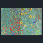 Garten mit Sonnenblumen von Gustav Klimt   Seidenpapier<br><div class="desc">Besuchen Sie bitte meinen Laden für interessanteres Design und mehr Farbwahl => zazzle.com/colorfulworld*</div>