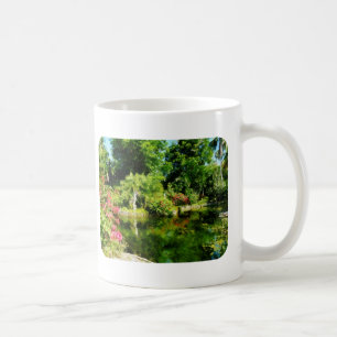 Garten mit Statue Freeport Bahamas Tasse