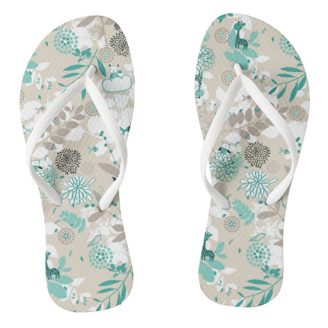 Garten-Muster Flip Flops (Fußbett)
