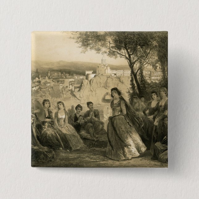Garten nahe Tiflis, Georgia, überziehen 27 von Button (Vorderseite)