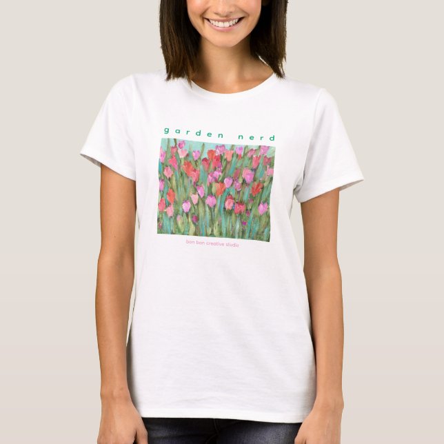 Garten-Nerd unter den Tulpen Tee (Vorderseite)