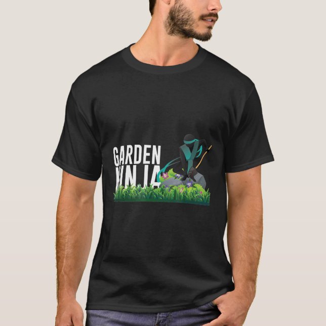 Garten Ninja Gartengarten T-Shirt (Vorderseite)