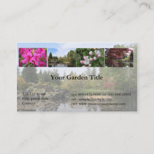 Garten, Park, Freizeit Visitenkarte
