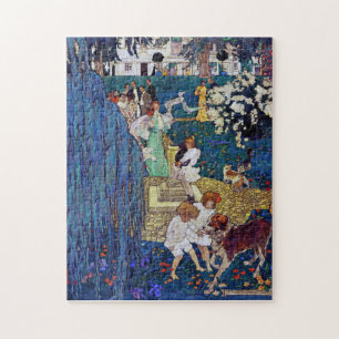 Garten Party mit Hund & Katze, Jessie Willcox Smit Puzzle
