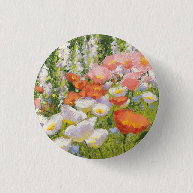 Garten-Pastelle Button (Vorderseite)