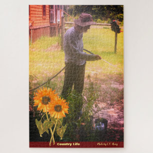 Garten - Pflanzen eintopfen / Landleben - Pflanzen Puzzle