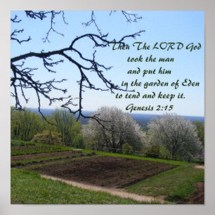 Garten-Plakat Poster