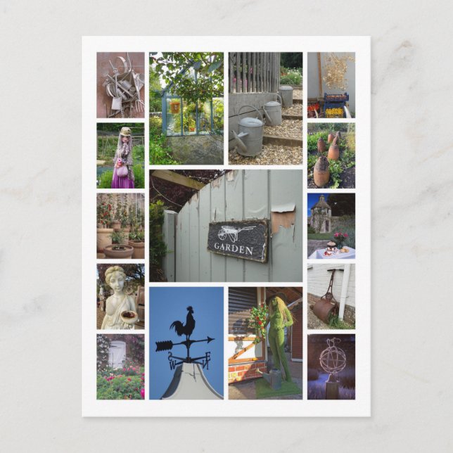 Garten Postkarte (Vorderseite)