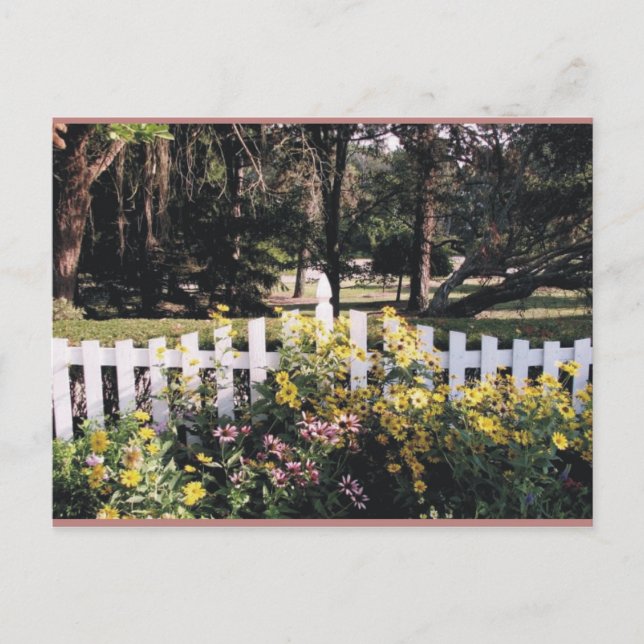 Garten Postkarte (Vorderseite)