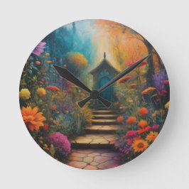 Garten Runde Wanduhr