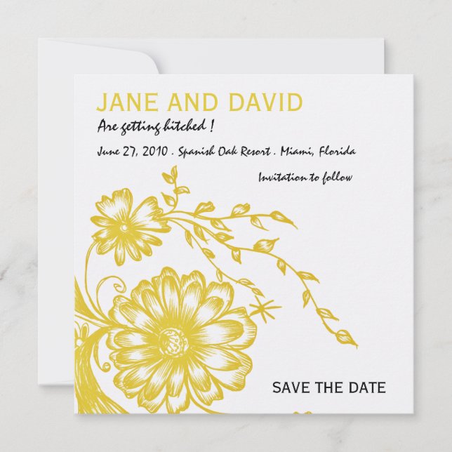 Garten - Save the Date Karte (Vorderseite)