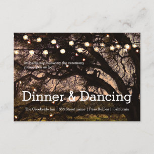 Garten-Schein-Empfangs-Karte Begleitkarte