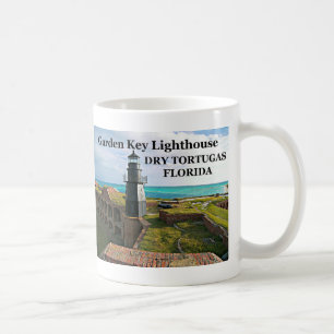 Garten-Schlüsselleuchtturm, trockenes Tortugas, Kaffeetasse