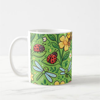 Garten-Schmetterling- und Bienen-Tasse – Süßes Mus Kaffeetasse