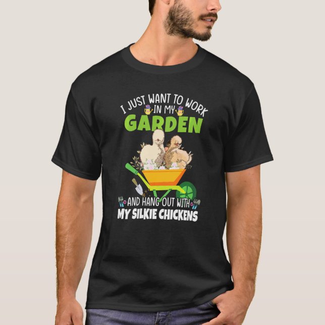 Garten-Seidenhuhn T-Shirt (Vorderseite)