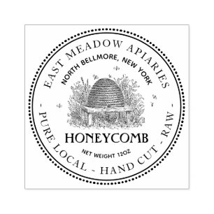 Garten Skep Bienenstock Handgeschnittenes Honigwab Gummistempel