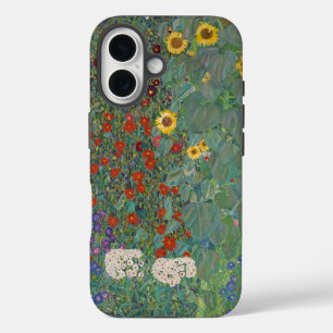 Garten Sonnenblumen von Gustav Klimt Malerei iPhone 16 Hülle