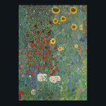 Garten Sonnenblumen von Gustav Klimt Malerei Poster<br><div class="desc">Kaiserlicher österreichischer Maler Gustav Klimts Meisterwerk: Bauerngarten mit Sonnenblumen</div>