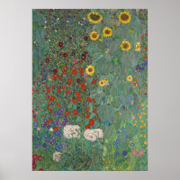 Garten Sonnenblumen von Gustav Klimt Malerei