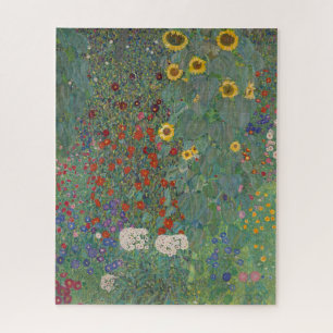 Garten Sonnenblumen von Gustav Klimt Malerei Puzzle
