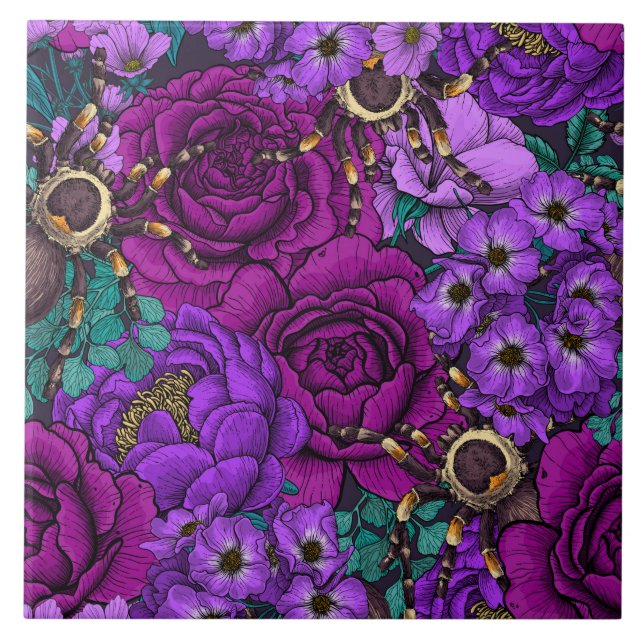 Garten Tarantula 3 Fliese (Vorderseite)